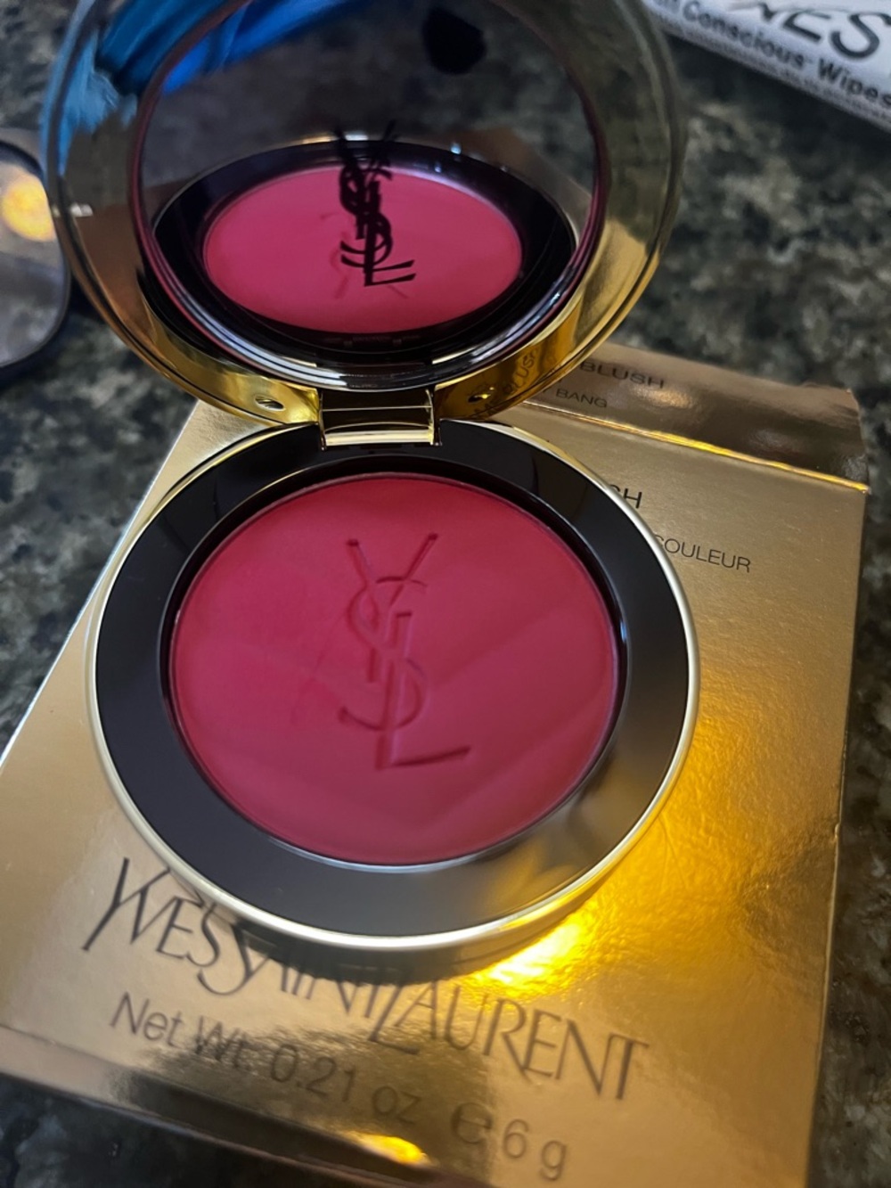 Yves Saint Laurent Cream Blush in Rich Raspberry Pink
